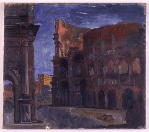 Achille Funi, Il Colosseo, 1930, olio su tela, inv. AM 811