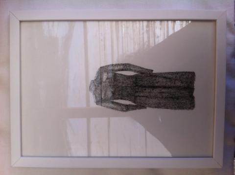 Laura Palmieri, 2017, tecnica china nera su carta, 30x21 cm