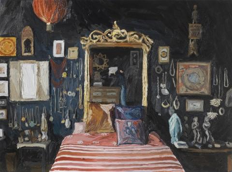 Luca Padroni, La camera dei ricordi, 2014, olio su tela, 60x80 cm