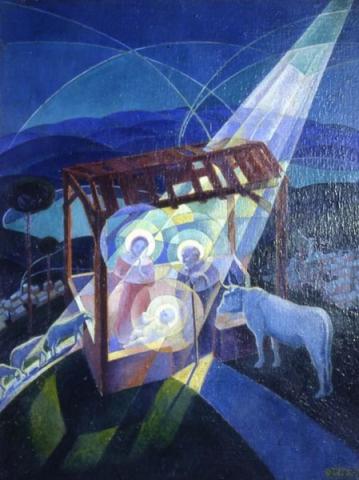 Gerardo Dottori (Perugia 1884 – 1977) La Natività, 1930 Olio su tela, cm 62,5x47,5 Inv. AM 777