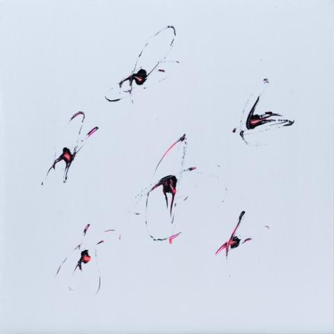 Welke Michele Welke Argento #1 -tecnica mista su tela - 60 x 60 cm - 2011