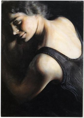 Giacomo Balla, Il dubbio, 1907-1908, olio su carta