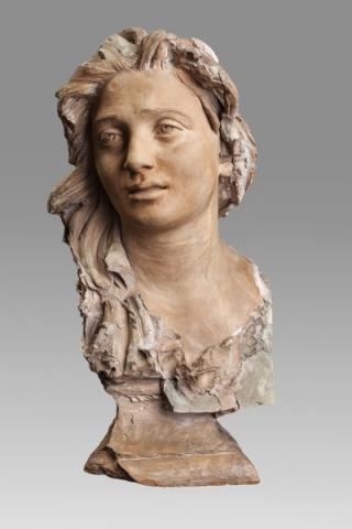 Vincenzo Gemito, Ritratto di Anna Gemito, 1886, terracotta e creta