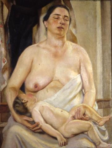 Luigi Trifoglio, Maternità, 1921, olio su tela