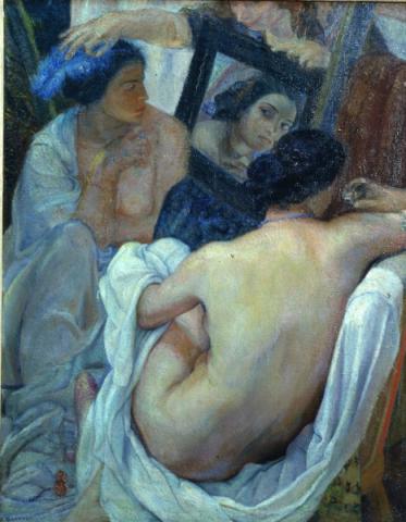 Ferruccio Ferrazzi, Frammento di composizione, 1920-1921, olio su tela