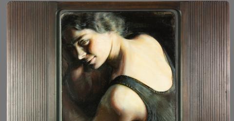 Giacomo Balla (Torino 1871 – Roma 1958)  Il dubbio, 1907-08 Olio su carta, cm.67 x 50 Inv. AM 56