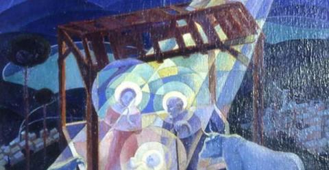 La natività, Gerardo Dottori, 1930 La natività, Gerardo Dottori, 1930