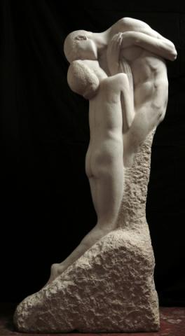 Giovanni Prini, Gli amanti (1909-1913), marmo, Roma, Galleria d’Arte Moderna © Roma Capitale 