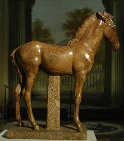 Arturo Dazzi, Cavallino (1927), marmo rosso, Roma, Galleria d’Arte Moderna © Roma Capitale