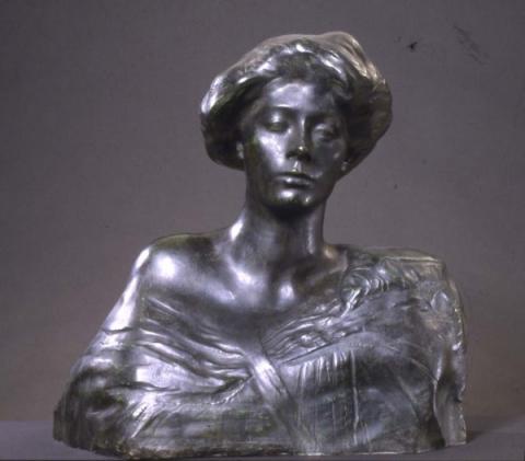 Auguste Rodin, Busto di signora (1907-1912), bronzo