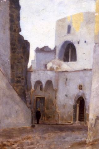 Vincenzo Cabianca, Capri (1875), olio su cartone