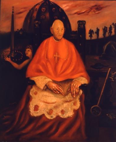 Scipione (Gino Bonichi), Il Cardinal Decano, 1930, olio su tavola