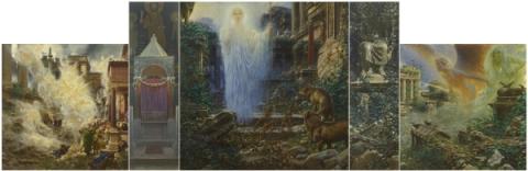 Adolf Hirémy Hirschl, Sic Transit…, 1912, olio su tela, 180 x 412 cm 