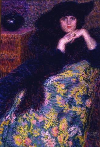 Enrico Lionne (Della Leonessa), Violette, 1913, olio su tela