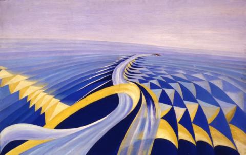 Benedetta (Cappa Marinetti), Velocità di motoscafo  (1922), olio su tela