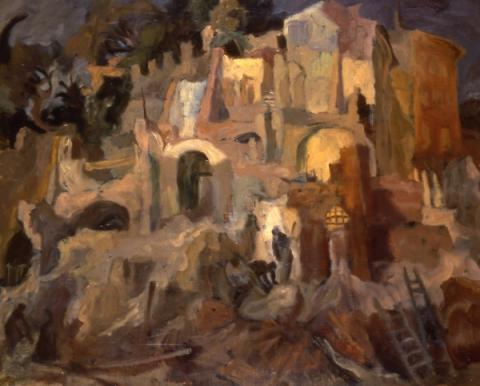 Afro (Basaldella), Demolizioni (1939), olio su tela