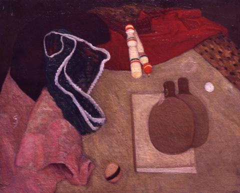 Giuseppe Capogrossi, Giuochi (1935), olio su tela