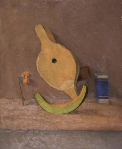 Giuseppe Capogrossi, Oggetti rustici (1938), olio su tavola