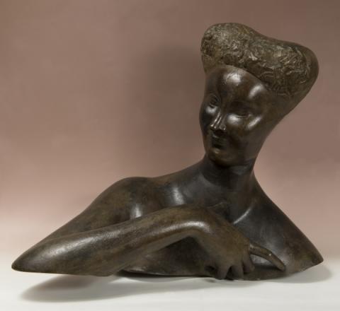 Emilio Greco, Busto di Sibilla, 1951, bronzo