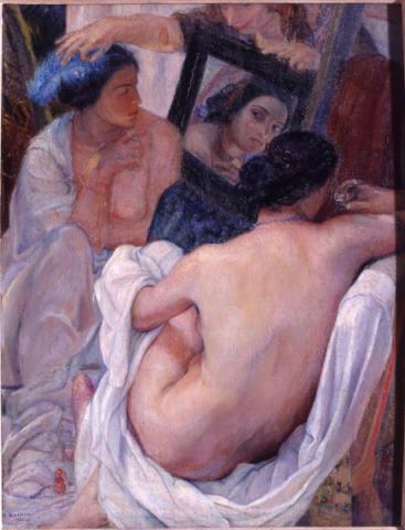 Ferruccio Ferrazzi, Frammento di composizione, 1920-1921, olio su tela