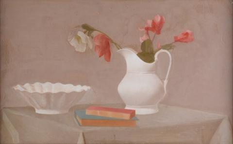 Mario Broglio, Natura morta, 1934 ca., olio su tavola